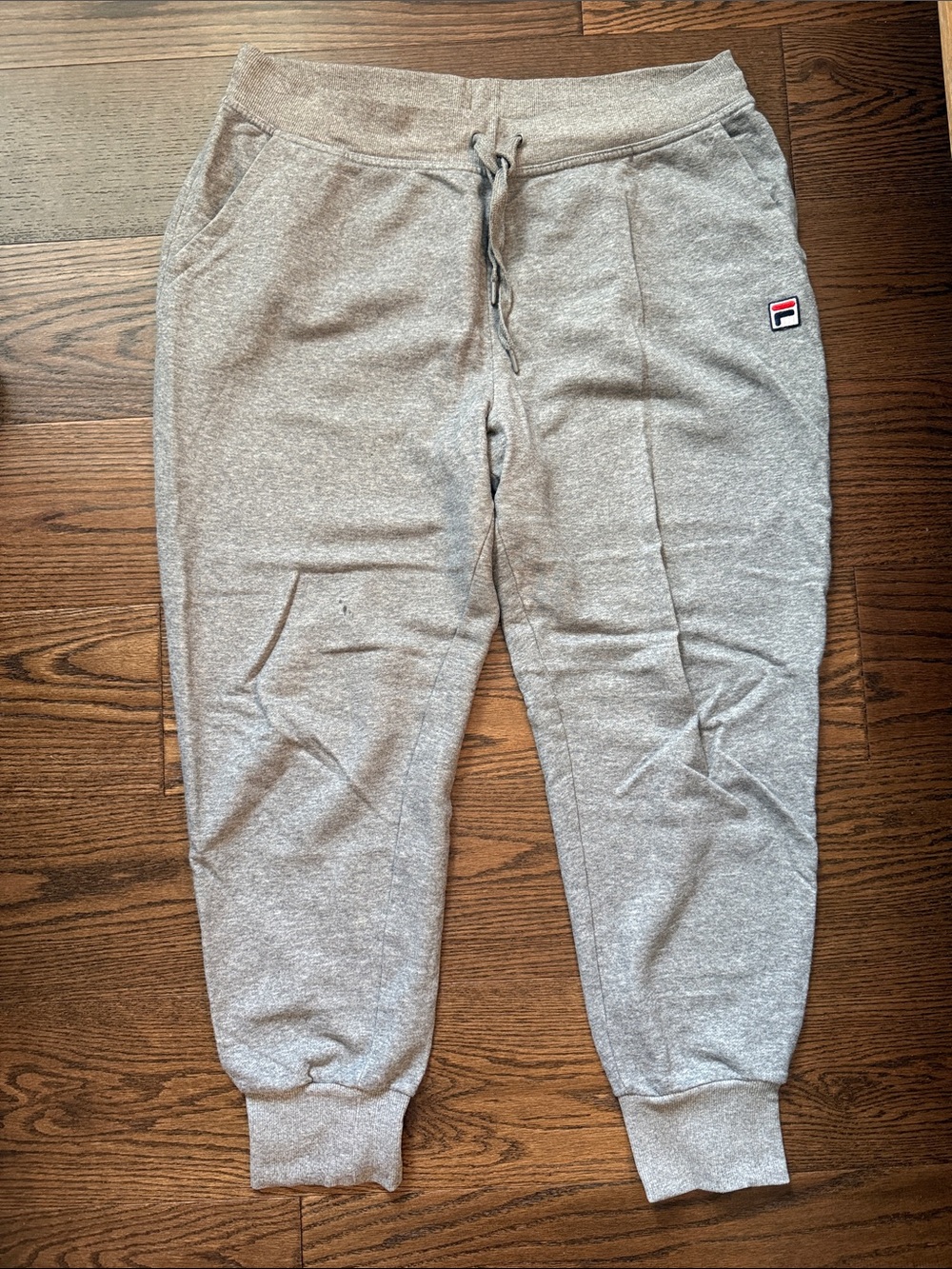 Fila Men’s Gray Sweatpants Joggers with Logo